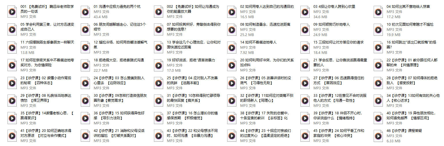 《社交技能 高情商人士必备21招》46节（音频下载）